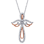 Angel Diamond cross pendant Alex A