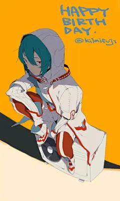 京都画师 そゐち 在用色上喜欢冷暖对比，让人觉得他的人物拥有满满的生命力 (❁´▽`❁) （pid=14212110 )