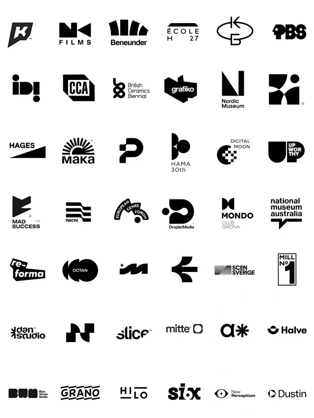 【logo欣赏】几何字母图形logo欣赏