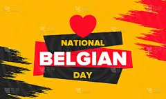 比利时国庆节。比利时独立日。比利时一年一度的节日，于7月21日庆祝。爱国的设计。海报，贺卡，横幅和背