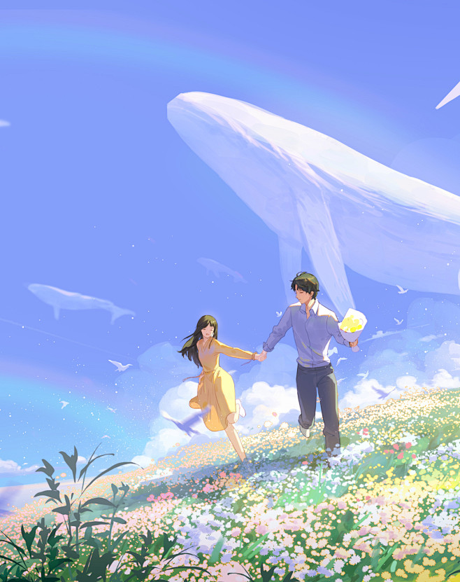花海_我是俊鹏__插画师作品_涂鸦王国g...