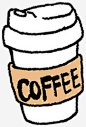 白色简笔画咖啡杯高清素材 咖啡 杯子 白色 简笔 元素 免抠png 设计图片 免费下载