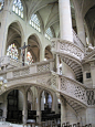 Renaissance #staircase in St-Etienne du Mont #Church in Paris