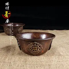 尼泊尔水碗纯手工紫铜攒花供水碗供水杯七供杯八供杯供佛-淘宝网