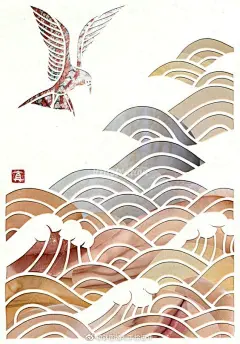 婚礼超话拼贴的插画~藤野真由子（Mayuko Fujino）纸上的自然艺术家，作品分享#疯狂婚礼季# 婚礼灵感分享 ​​​​