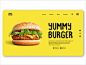 Yummy Burger UI Landing Page Design by Jas Web Technologies