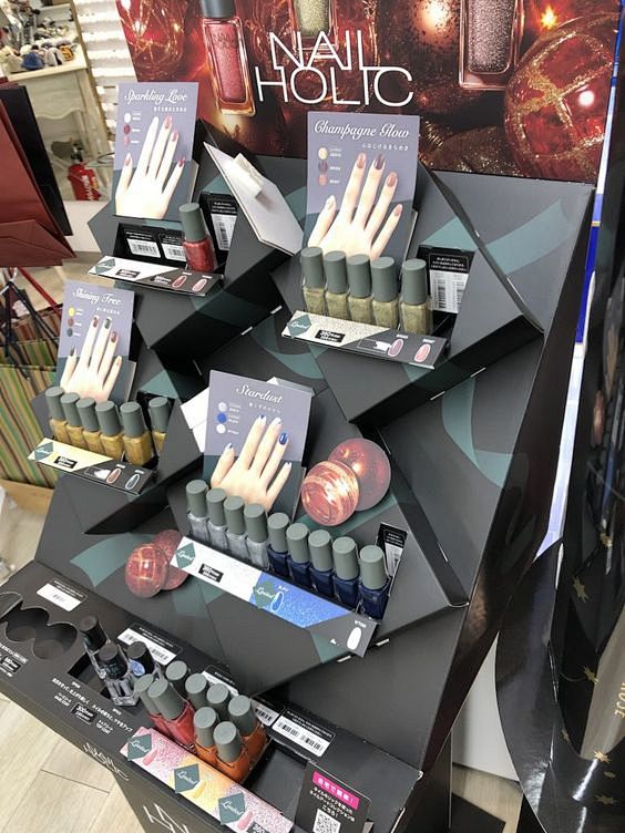 彩妆端头端架 背柜边墙 产品展示陈列道具...