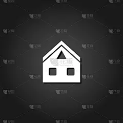 公寓,住房,计算机图标,商务,房屋建设,简单,小的,建筑业,阴影,剪影