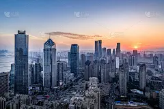 现代城市广州的天际线和城市景观