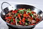 干锅小炒鸡杂摄影图__传统美食_餐饮美食_摄影图库_昵图网