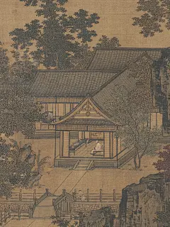 茶画荟｜南宋 刘松年《四景山水图》秋