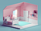 Quick Cute Room, Mohamed Chahin : quick render to pass time between projects