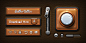 Leather UI Elements (PSD) by softarea