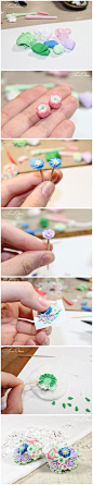 Bouquet of flowers - the process by ~OrionaJewelry on deviantART