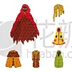 斗篷,分离着色,图标集,一个物体,衣服,可爱的,外套,纺织品,野生动物