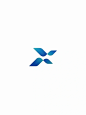 字母X的logo设计素材案例，字母标志设计