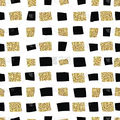 抽象的无缝模式。无缝模式与金色闪光元素。