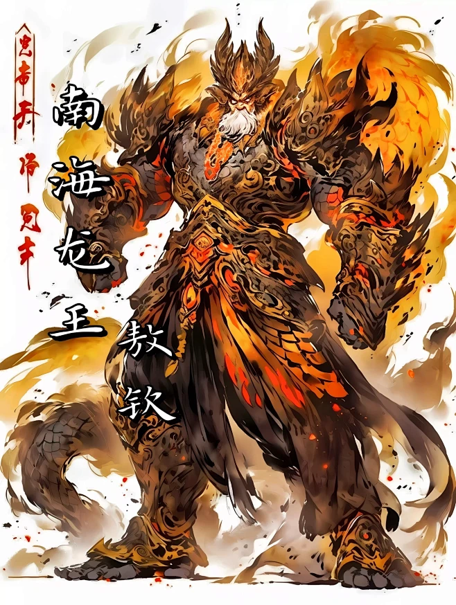 【AI神话】四海龙王-花瓣网