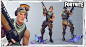Fortnite - Male Constructor, Vitaliy Naymushin : This is the male constructor model for Fortnite. I made the underlying body proportions, the head, the hair and did some sculpting on the clothes. The outfit highpoly, lowpoly and textures were made by John