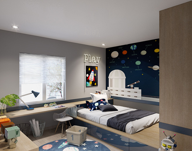 Boy kid room on Beha...