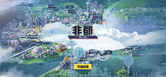 青之梧采集到二次元-现代-建筑