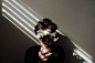 person holding white daisy flowers