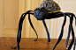 Spider Soft Sculpture / black and gold / silk by BlueTerracotta