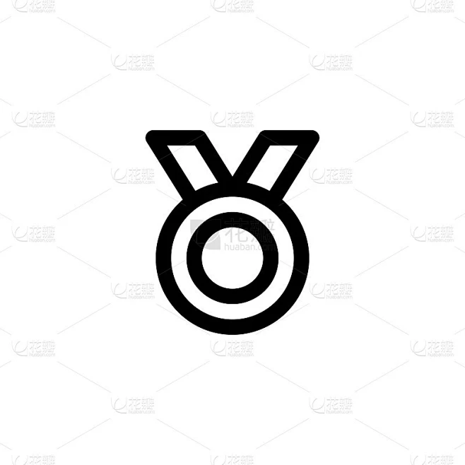 medal, award icon vector illustration素材-花瓣网