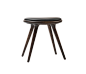 High Stool sirka grey stained oak 47 by Mater | Stools