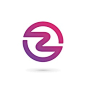 Letter Z number 2 logo icon design template vector