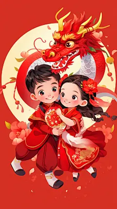 新年龙元素素材图片AI图