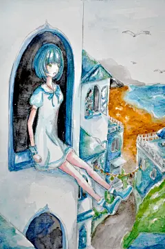 果子布丁guo  的插画 最近的水彩