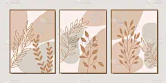 一套创造性极简主义手绘插图