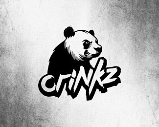 灵感可爱的熊猫logo设计