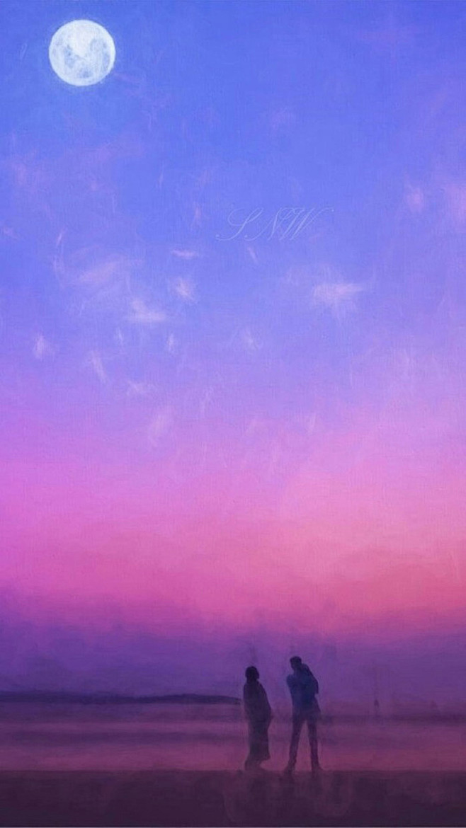 唯美紫色风景高清图片手机壁纸