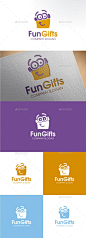 Funny Gift - Logo Design Template Vector #logotype Download it here: <a class="text-meta meta-link" rel="nofollow" href="http://graphicriver.net/item/funny-gift/14580664?s_rank=1298?ref=nesto" title="http://graphicriv