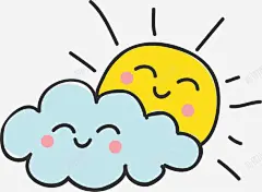 手绘黄色太阳 免费下载 页面网页 平面电商 创意素材