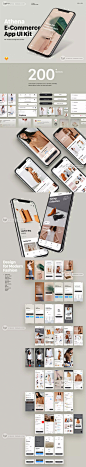 简洁时尚服装手机端商城购物电商app图片UI素材sketch模板H005