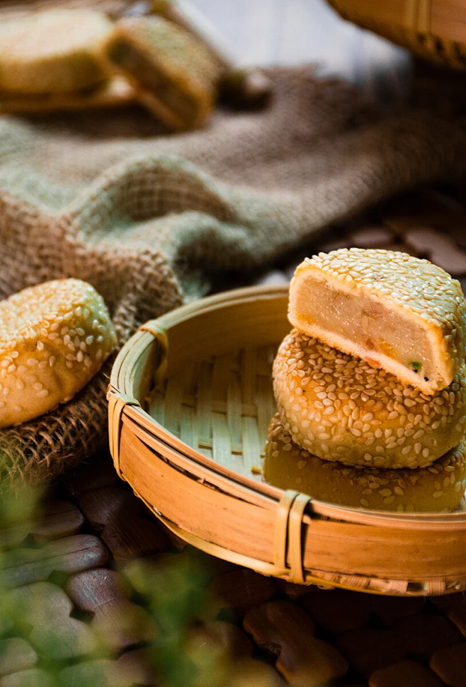 衢州麻饼-花瓣网