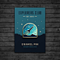 Explorers Club: Rocketeer Enamel Pin by dkngstudios on Etsy