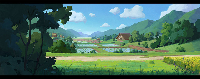 Ghibli inspired land...