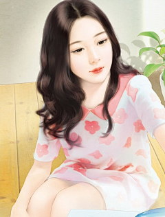 画家孙天骄采集到现代美女