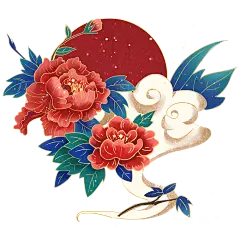 仙鹤祥云中国风春节元素免抠高清_PNG：