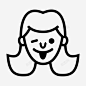 吐舌头的脸1女孩 标识 标志 UI图标 设计图片 免费下载 页面网页 平面电商 创意素材