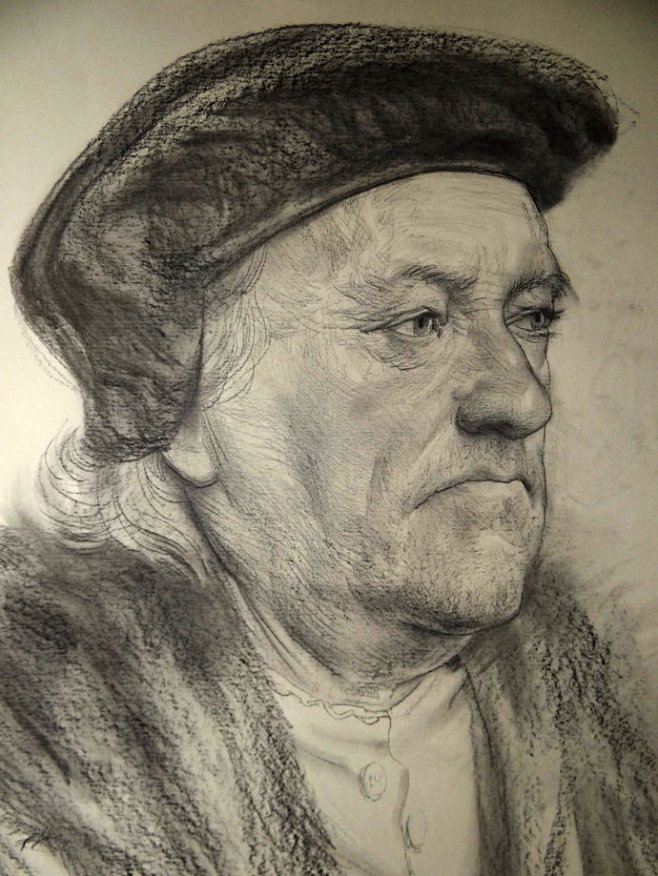 如何向荷尔拜因学习素描步骤