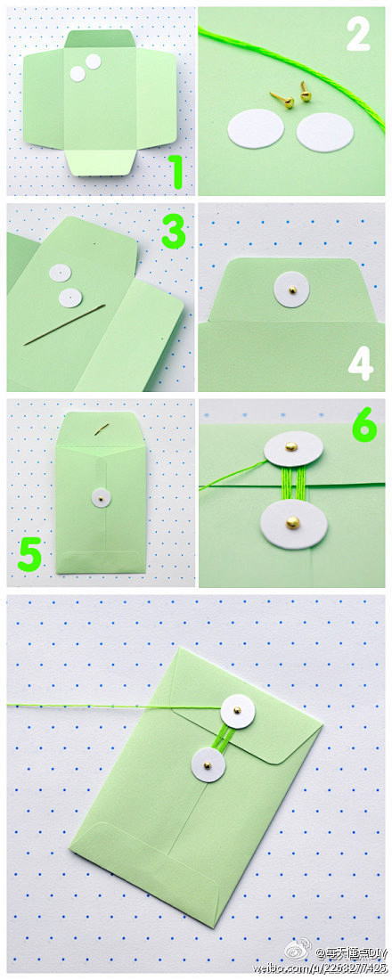 嫩绿色的文件袋，简单又清新！