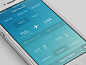 Dribbble  -  IOS7飞行应用程序由亚历山大的Haniotis