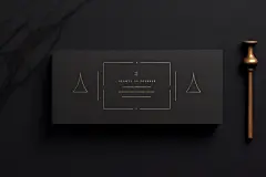 设计明信片名片卡片样机模型