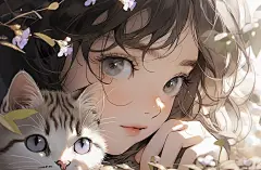 二次元人物设定 少女头像 卡通动漫人物插画临摹素材 ai绘画 游戏概念设计-淘宝网