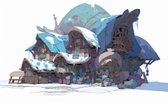 苏sc采集到雪地雪景建筑物